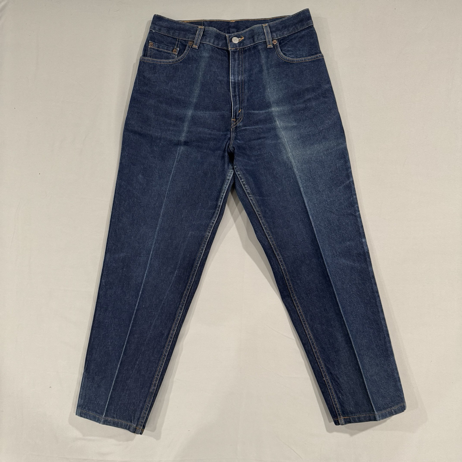 Levis Jeans Womens 12 550 Relaxed Blue Tapered Leg Mom Vintage 90s 31x28 Faded