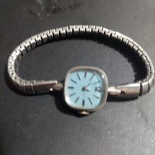 Blue Face Timex Vintage Womens Watch