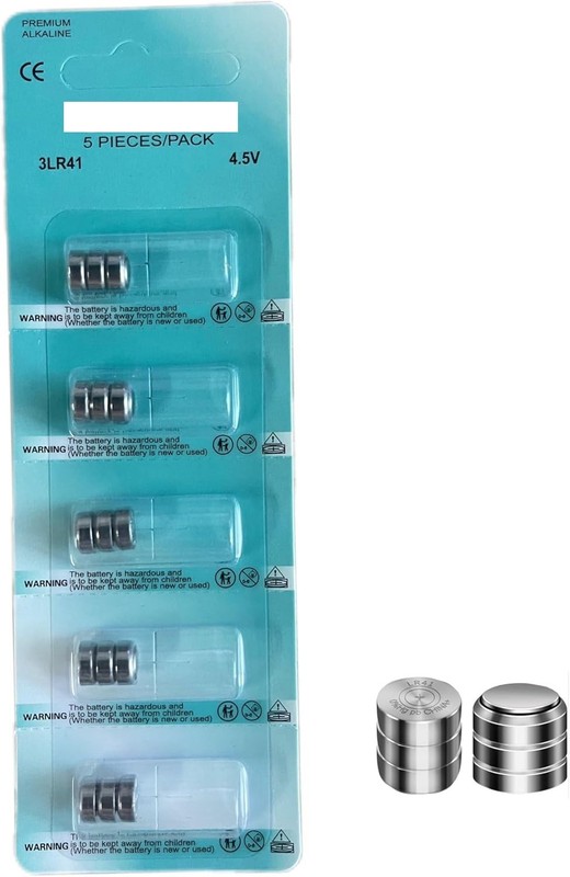 10-Pack / 3LR41 / Batteries 4.5V for All Bore Sight Laser Cartridges