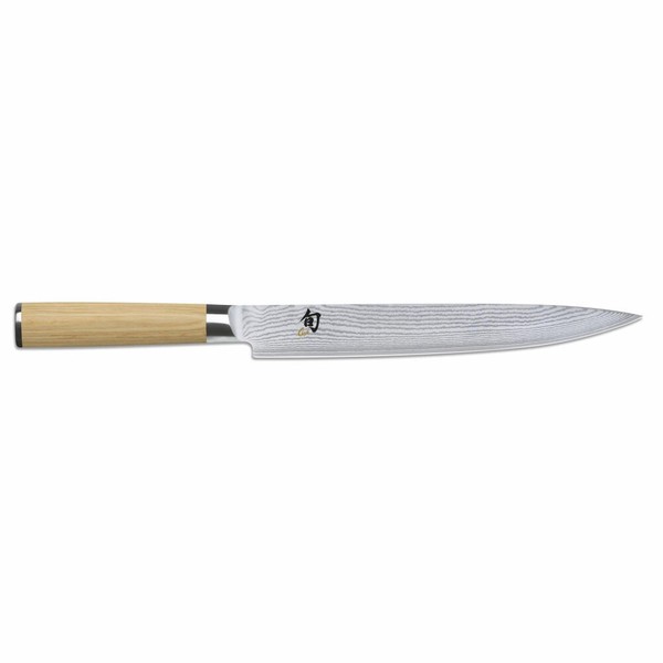 Kai Schinkenmesser Shun Classic White, KüChenmesser, Damaszenerstahl Klinge 23Cm-image