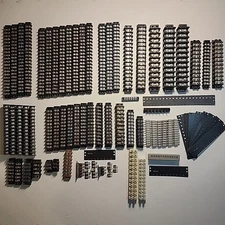 Terminal Blocks & Barrier Strips, Jumpers, Strip Connects, Marker Strips 75p Lot