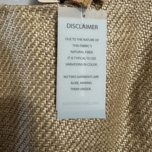 NEW Antonio Melani Style Bungalow Manana Mini Raffia Dress Size 6 Basketweave - Picture 14 of 16