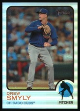 2022 Topps Heritage Chrome Refractor Drew Smyly #/673 #648 Chicago Cubs