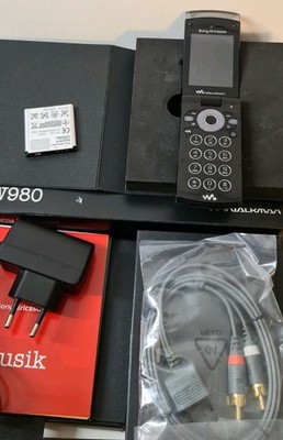Vintages Handy SONY ERICSSON  W980 Mobiltelefon  Komplett OVP Ungeprüft