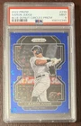 2022 Panini Prizm Aaron Judge #239 Blue Donut Circles Prizm /199 PSA 9