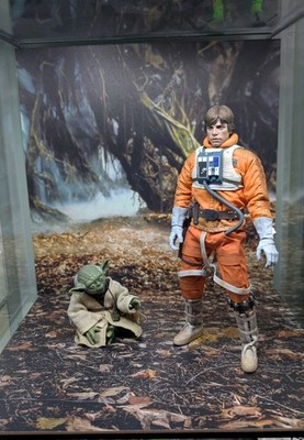 Dagoba Diorama Backdrop Yoda Star Wars Luck Hot Toys Sideshow
