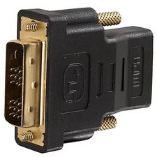 C2G 40746 HDMI TO DVI Black Adapter DVI Male to HDMI Female Adapter - M/F
