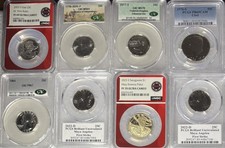 Certified U.S. Coin Lot NGC PCGS CAC Quarters Half Dollar and $1 Coins