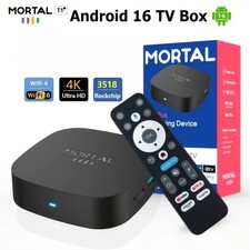 Android 16.0 TV Box Media Player 8GB RAM 128GB 8K 4K Dual WiFi UK Stock