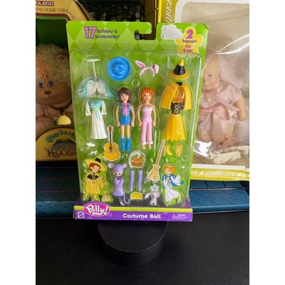 Vintage 2002 Polly Pocket Costume Ball Lila & Lea Mattel Toy Set NIB Sealed