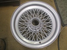 6 x 15 inch 70 spoke centre laced wire wheels silver set of 4, TR6 Cobra kitcar?