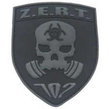 Z.E.R.T. CRIMINAL INVESTIGATION SQUAD BADGE PVC PATCHES RUBBER PATCH /04