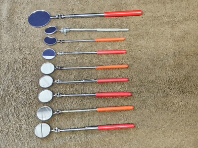 9 Adjustable Telescoping Inspection Mirror Mechanic Proto General Blue Point Lot