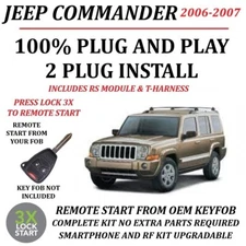 PLUG & PLAY REMOTE START FITS 2006-2007 JEEP COMMANDER 3X LOCK ACTIVATION