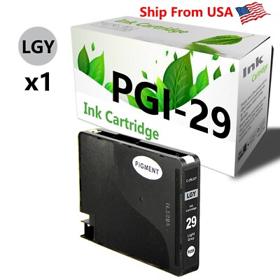 (1 Pack,LGY) PGI-29 PGI29 Ink Cartridge for PIXMA pro-1 Laser Printer