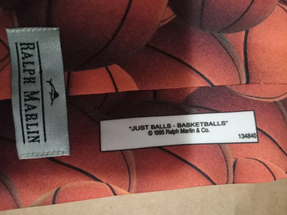 Мужской баскетбольный галстук Just Balls! Ralph Marlin - Изображение 3 из 4