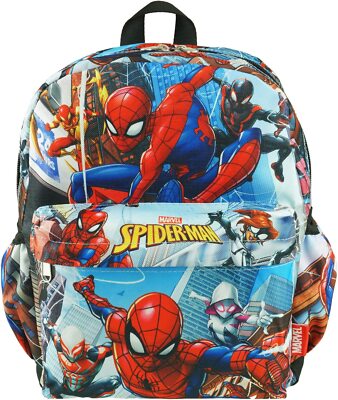 Spiderman A17729 Deluxe Oversize Print 12'' Backpack