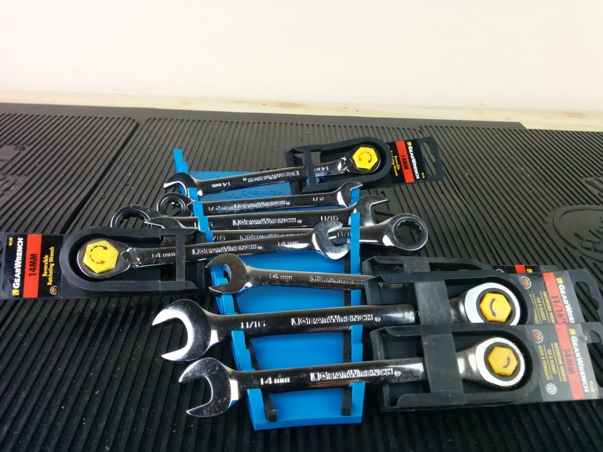 ak357 GearWrench lot of 8 Ratcheting Wrenches 14mm 11 16