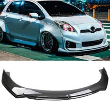 Front Bumper Lip Splitter Spoiler Body Kit Carbon Fiber For Toyota Yaris/ R
