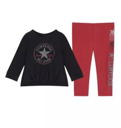 Converse Baby Girls Top And Leggings Set (12 Months)