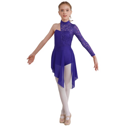 UK Kid’s Girl Lyrical Dance Dress Sleeveless Ballet Leotard Modern Dance Costume - Picture 125 of 168