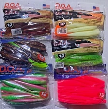 DOA C.A.L. Jerk Bait 4" & 5.5 inch 12pk & 50pk Avail. PICK Fixed Shipping