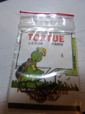 Hameçons TORTUE N°6 Forgés Droit Bronze – Lot De 10, Neufs