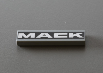 LEGO Teile: 1x Fliese mit Print, Dark Bluish Gray aus Modell 42078 Mack Anthem
