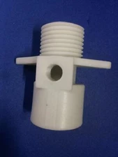 WHITE STANDARD THREAD WATER INLET NIPPLE FOR WASCOMAT WASHERS- 005604