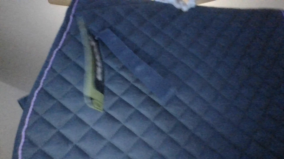 Новый с Ярлыками! Roma английский седло подушечка выстеганная черный w/фиолетовый отделки вышитый BVSPC - WOW - Изображение 4 из 4