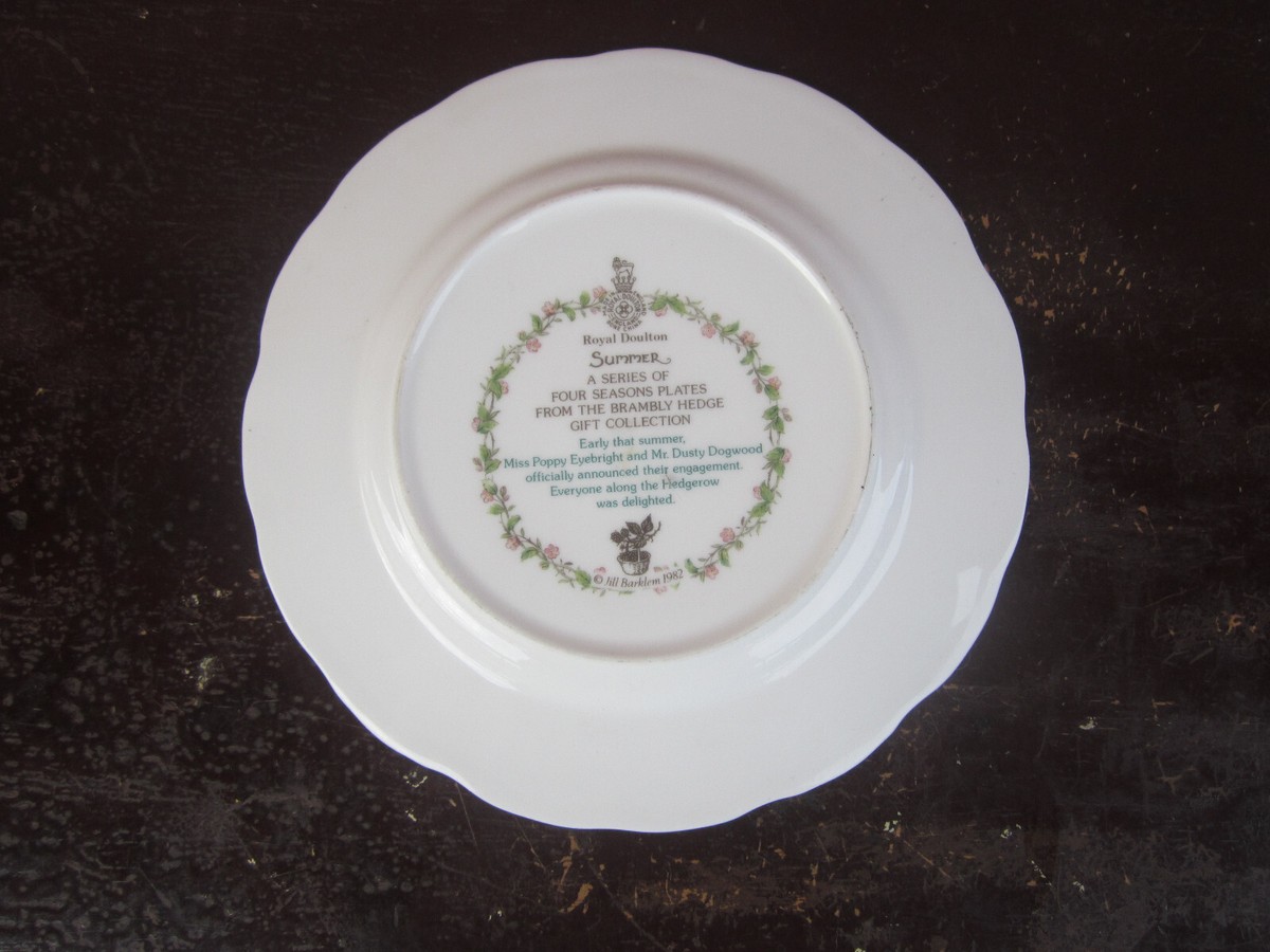 Royal DoultonJill Barklem 1982四季4枚セット