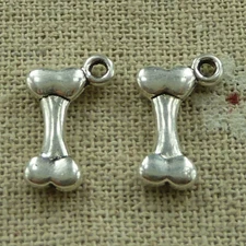 Free Ship 160 pcs tibetan silver bone charms 16X11mm L-3488