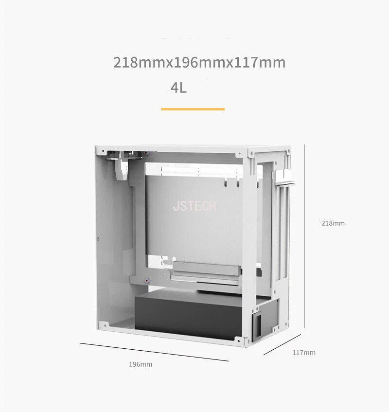 Silver White SGPC K39v3 Mini itx Chassis HTPC Computer Case For i5/R5 2024 NEW - Image 2 of 4