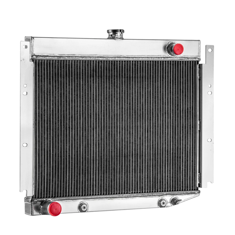 4 Row Aluminum Radiator Fit 1969-1971 1970 Dodge D/W 100 200 300 Pickup 6.3L AT - Image 2 of 4