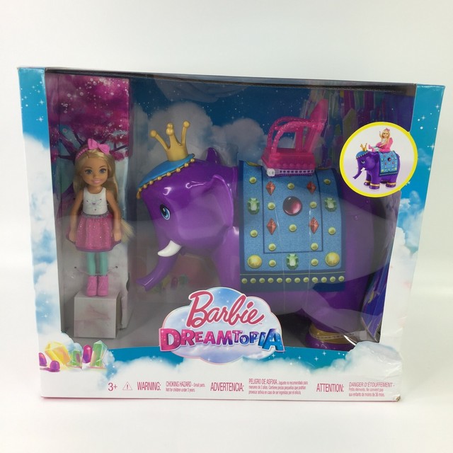 barbie dreamtopia chelsea doll and elephant
