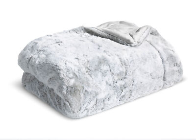 casa NOVA Wohndecke FELLIMITAT BT 150x200 cm silber Decke Kuscheldecke