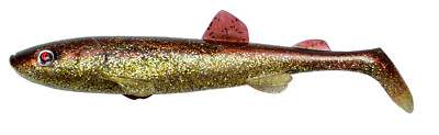 4 Stück Quantum Smelt Shad 8 cm Hot Brownie - Barschköder Zanderköder