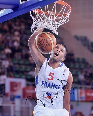 NICOLAS BATUM W/ COA signed 8x10 autograph TEAM FRANCE BASKETBALL