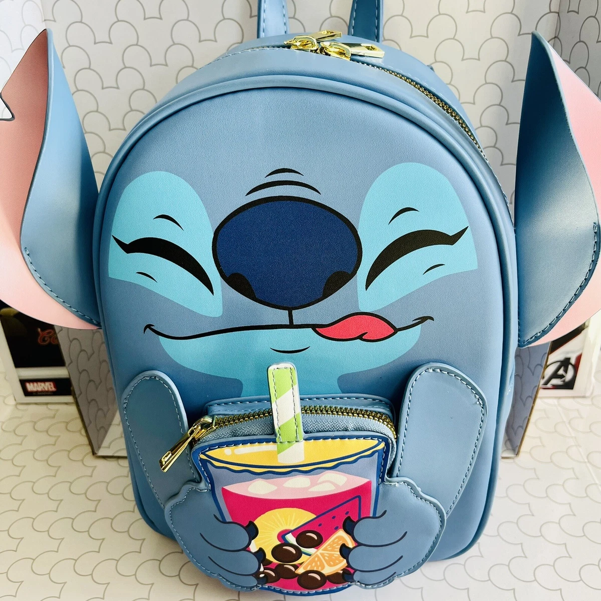 Disney Her Universe Lilo And Stitch Boba Figural Mini Backpack Hot Topic EXC