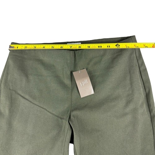 J. Jill Premium Bistretch Pants Womens 4P Petite Kale Green Pull On Trousers NWT - Picture 9 of 13