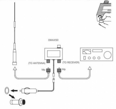 DIAMOND ANTENA DMAX50 Wideband Receiver Preamplifier 0.5 DIAMOND ANTENA DMAX50 Wideband Receiver Preamplifier 0.5