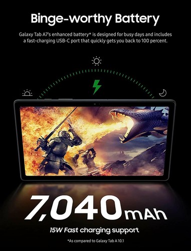 Samsung SM-T500 Galaxy Tab A7 10.4" WiFi Tablet Bundle + Case and SD Memory Card - Picture 26 of 44