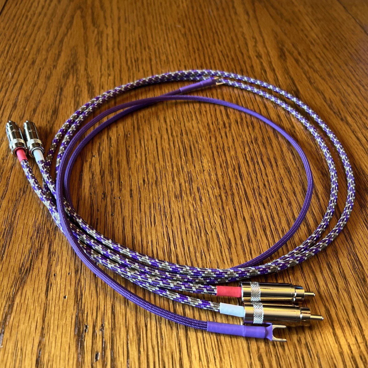 Conduttore Di Messa A Terra 1 X 0,50 Mm2 Per Giradischi Phonoger Con Attacco Di Massa Con Forcella, Guaina Placcata Oro, Cavo Di Massaggio Trasparente Argento Schermatura Intrecciata 1,75m - Foto 6