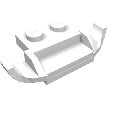 10x LEGO  Part 50949 - Plate, Modified 1 x 2 with Racers Car Grille