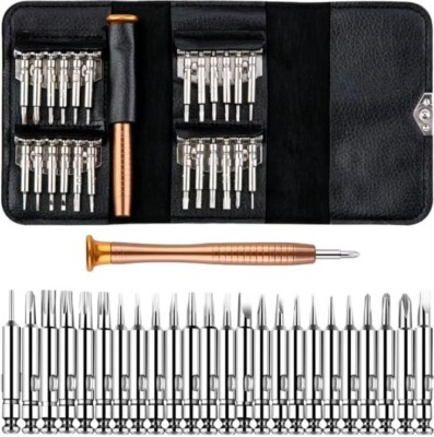 Pocket Magnetic Precision Screwdriver Set - Torx & Phillips Bit Kit 