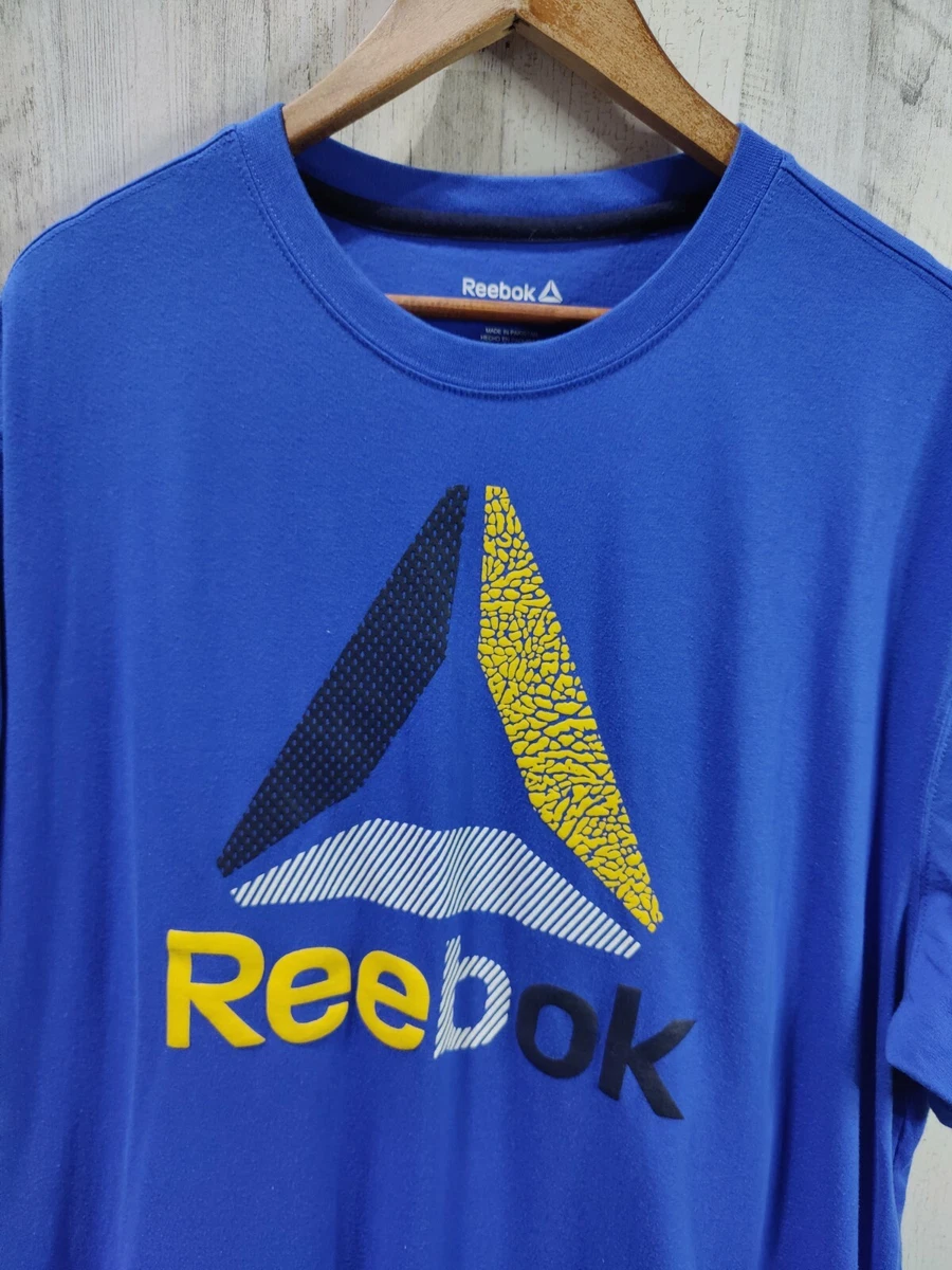 Royal blue hotsell reebok shirt