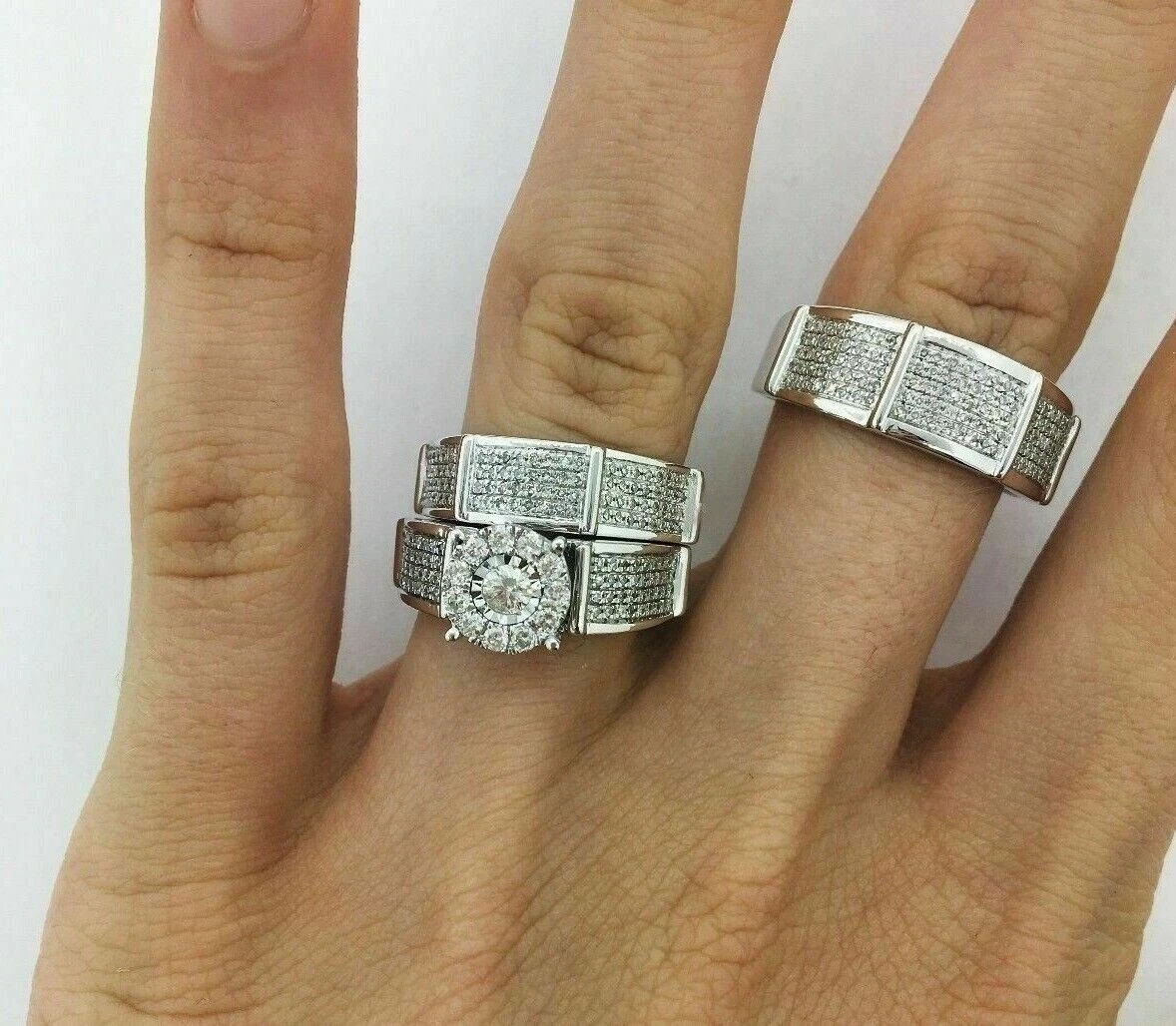 Trio wedding shop rings