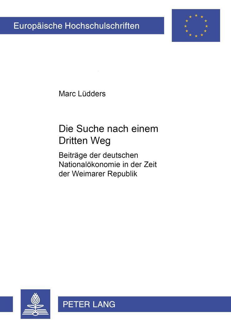Thumbnail - Marc Lüdders | Die Suche Nach Einem «dritten Weg» | Taschenbuch |