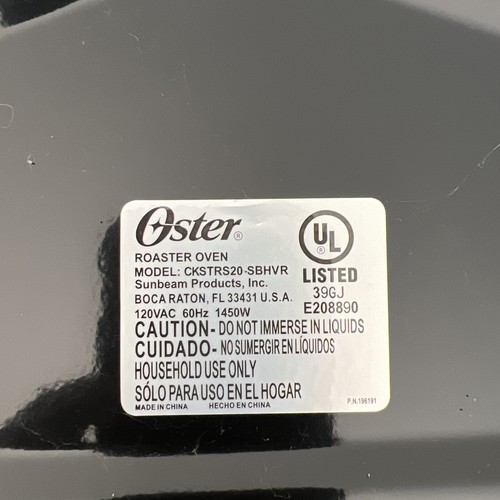 Oster CKSTRS23SB 22qt Roaster Oven with SelfBasting Lid for sale online eBay