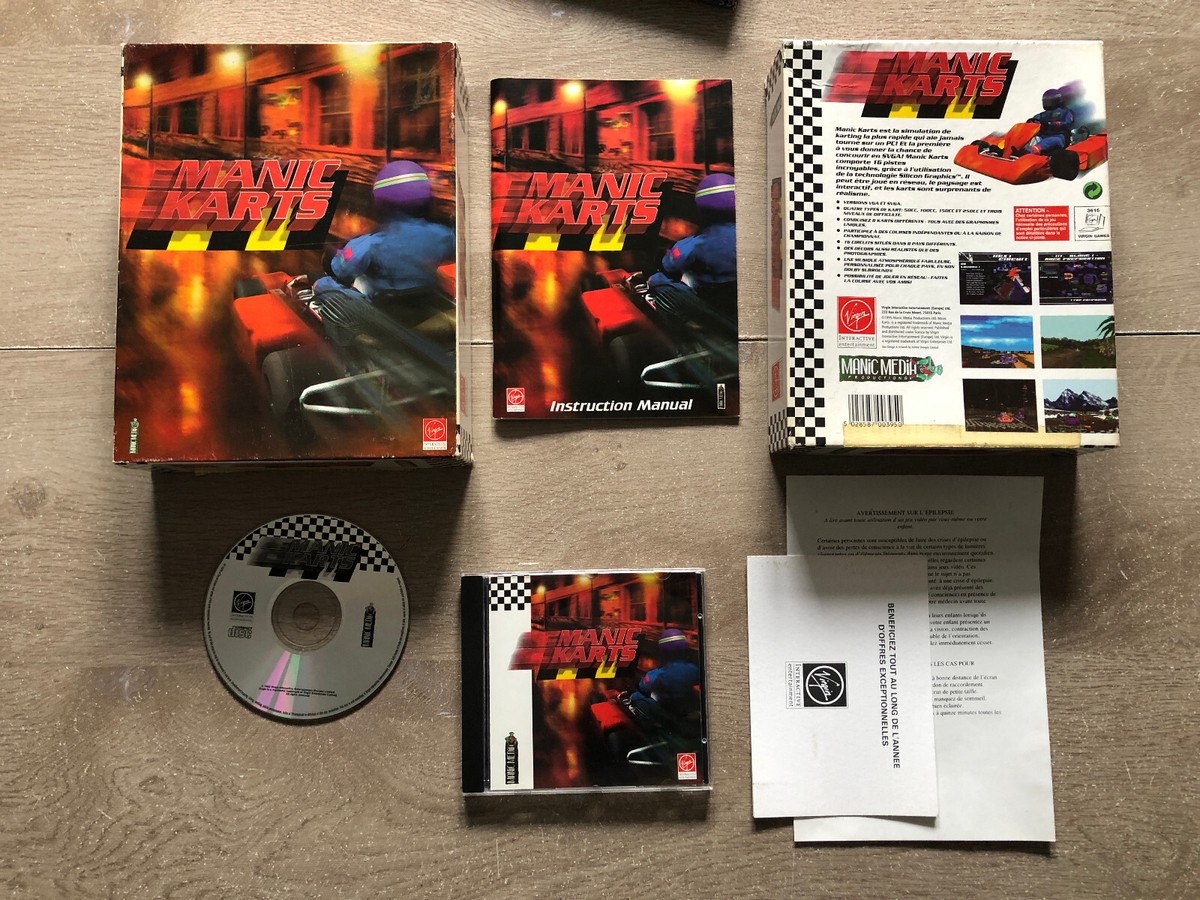 Manic Karts – Jeu PC Grande Boîte – Édition Boîte (b0001) – Neuf Scellé
